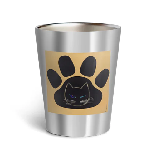 チェコ　足跡ウィンクねこ Thermo Tumbler