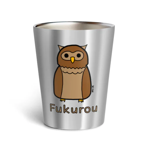 Fukurou (フクロウ) 色デザイン サーモタンブラー