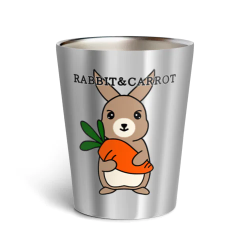 RABBIT＆CAROTTE(STAND UP) Thermo Tumbler