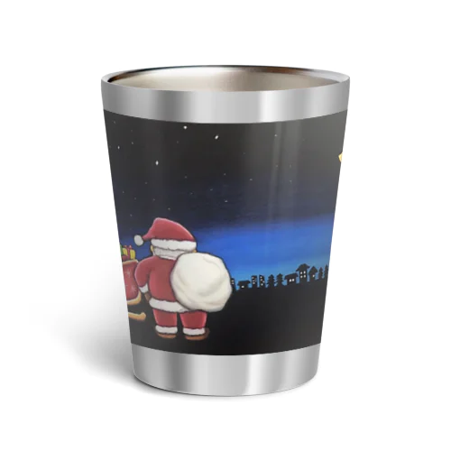 夜更けを待つサンタ Thermo Tumbler