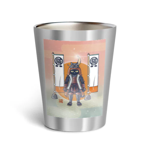 黒猫戦国武将 Thermo Tumbler