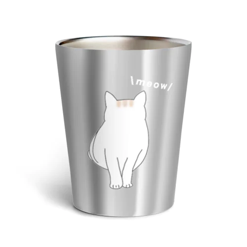 white-cat day Thermo Tumbler