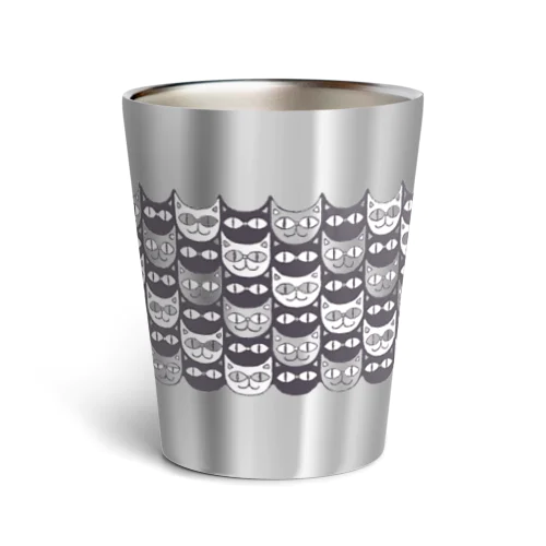 つながるねこねこ　よこなが Thermo Tumbler