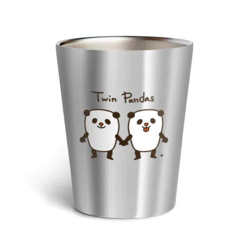 Twin Pandas Thermo Tumbler