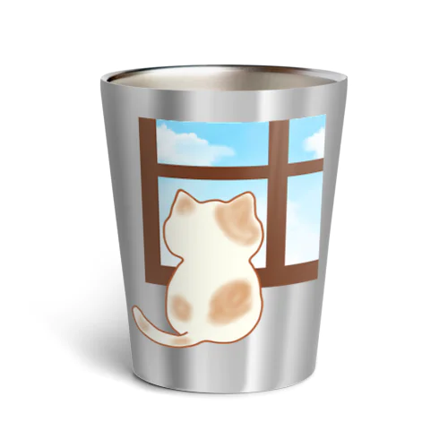 猫 〜窓辺のひととき〜 Thermo Tumbler