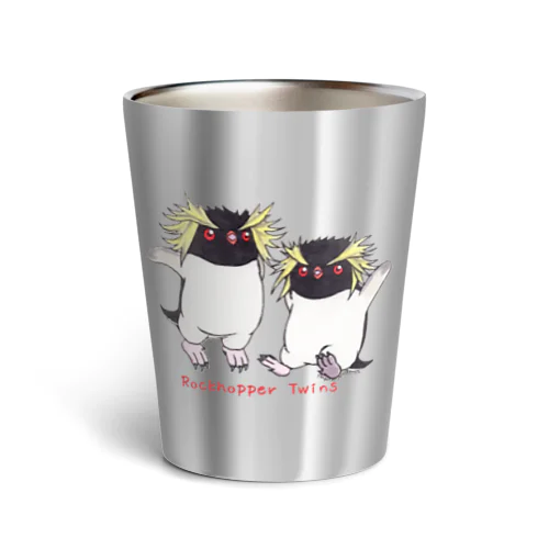 ふたごのイワトビペンギン(キタ) Thermo Tumbler