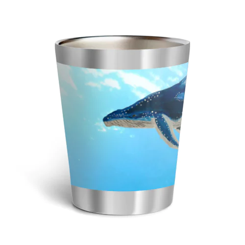 🐋ザトウクジラでっす❗️ Thermo Tumbler