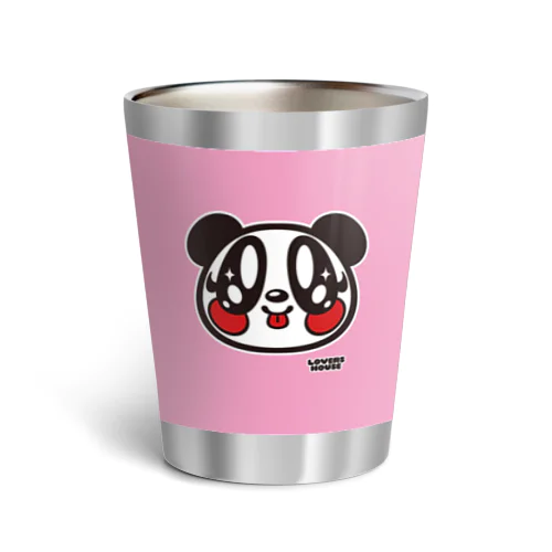 LOVERS HOUSE by SUPER LOVERS 顔だけメリー　ピンク Thermo Tumbler