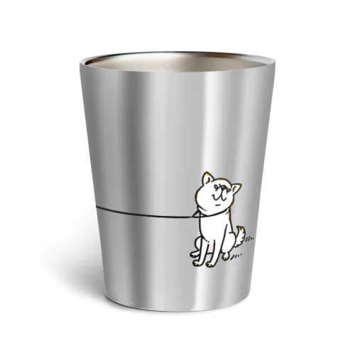 イヤイヤ柴犬（白柴） Thermo Tumbler