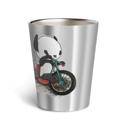 【パンダ】三輪車に乗るポンちゃん Thermo Tumbler