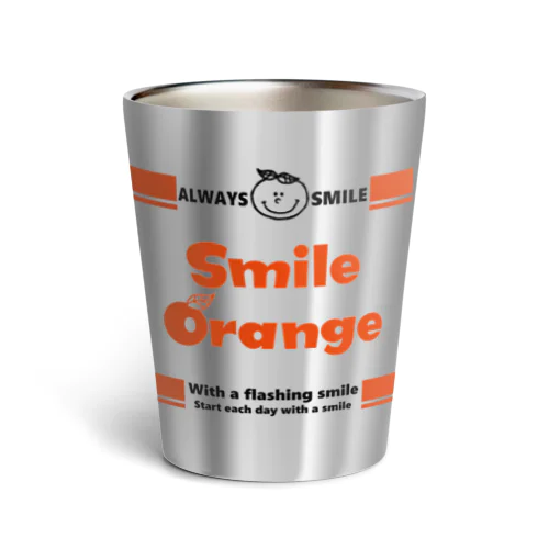 Smile Orange 22 Thermo Tumbler