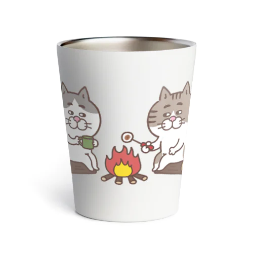 キャンプにゃんこ Thermo Tumbler