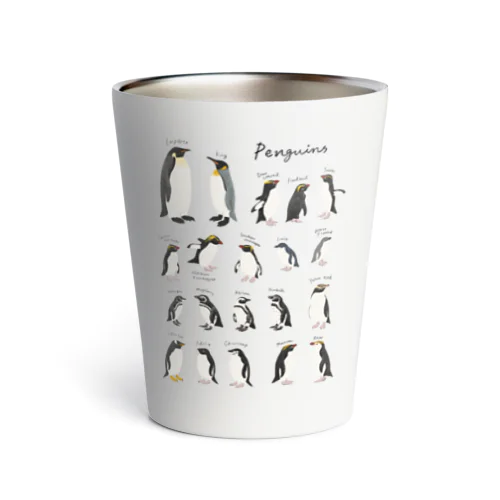 【濃色用】20種のペンギン サーモタンブラー