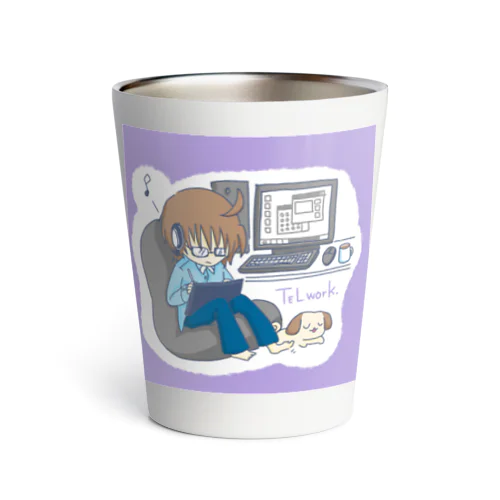 テレワークくん Thermo Tumbler