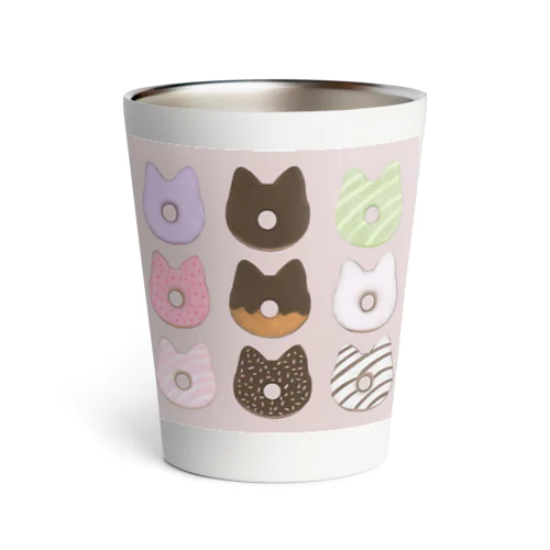 猫ドーナツ Thermo Tumbler