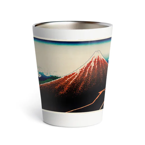 葛飾北斎_冨嶽三十六景　山下白雨 Thermo Tumbler