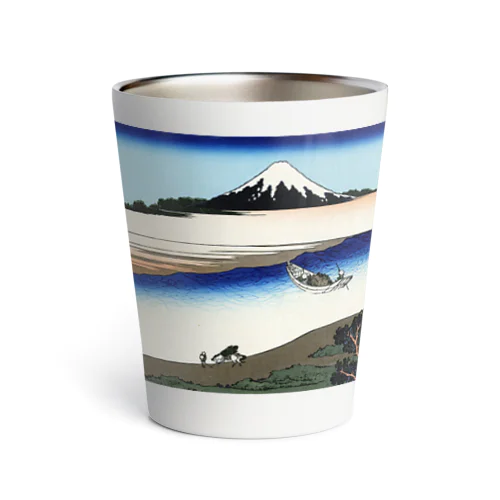 Fujiyama ukiyoe 葛飾北斎_冨嶽　武州玉川 Thermo Tumbler