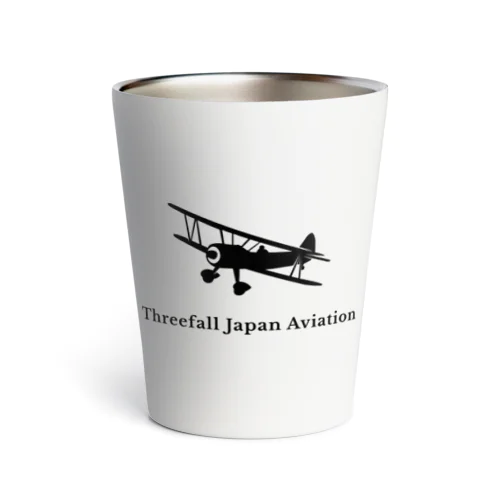 【Threefall Japan Aviation 】公式ロゴグッズ サーモタンブラー