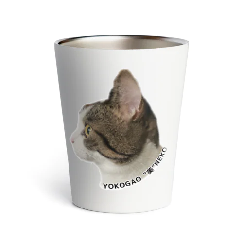 横顔美人猫 Thermo Tumbler