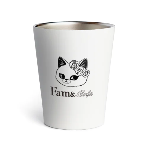 Fam& Cafe 花と猫 サーモタンブラー