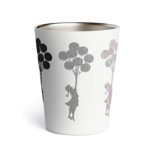 少女と風船　girl and ballons バンクシー感 Thermo Tumbler