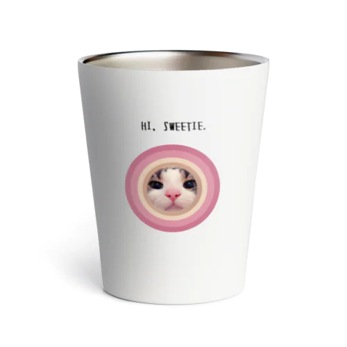 のぞきネコ　きなこ Thermo Tumbler