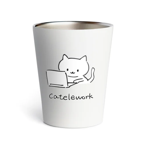 catelework テレワークネコ Thermo Tumbler