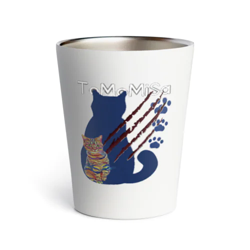 2faced cat - ToMoMiSa cat Thermo Tumbler