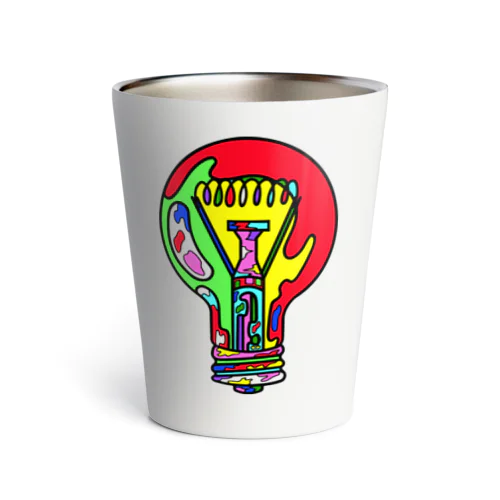 Light Bulb Red Thermo Tumbler