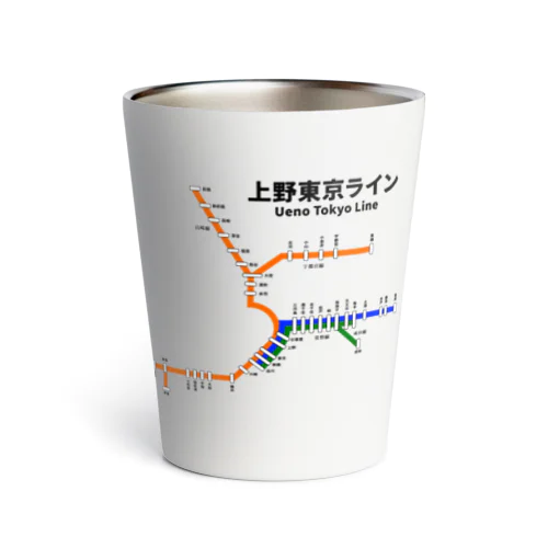 上野東京ライン 路線図 Thermo Tumbler