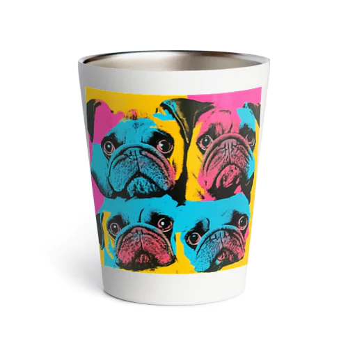 surprised face pug Thermo Tumbler