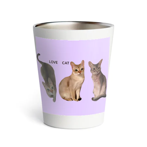 LOVE  CAT シンガプーラ&アビシニアン Thermo Tumbler