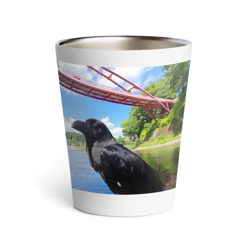 がーちゃんねる カラスのクロ Thermo Tumbler