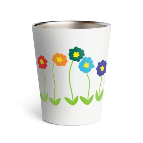 RAINBOW FLOWER Thermo Tumbler