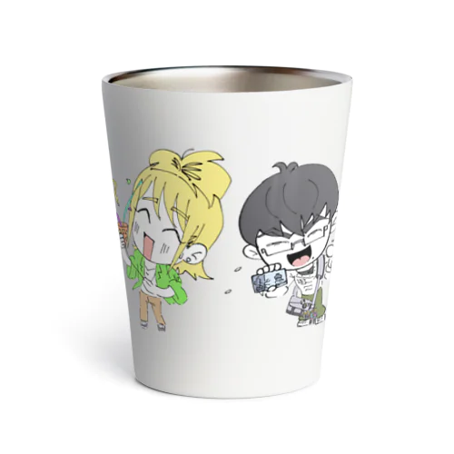 陰キャラブコメ　SDキャラ集合絵 Thermo Tumbler