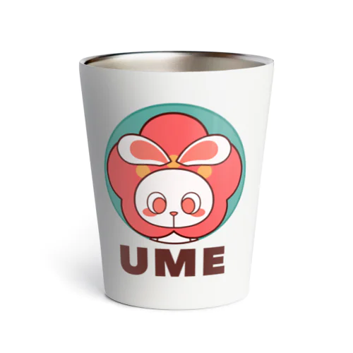 ぽっぷらうさぎ(UME・緑) Thermo Tumbler