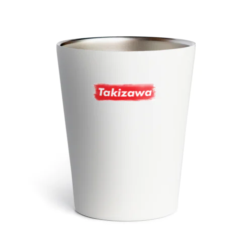 滝沢市 ｜普段づかいできるご当地グッズ｜ブラシボックスロゴ Thermo Tumbler