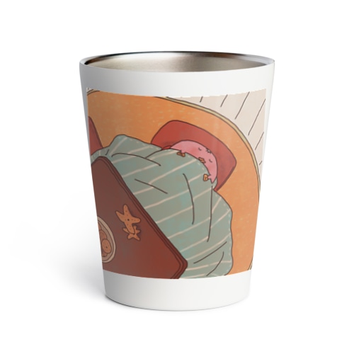 カッパちゃんは寝るのか食べるのか Thermo Tumbler