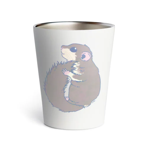 くすみカラーのアフリカヤマネ01 Thermo Tumbler