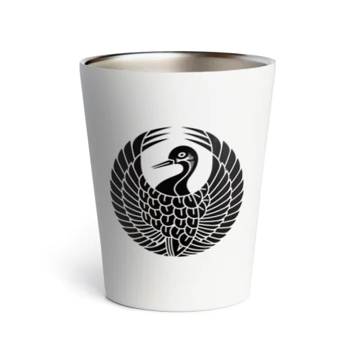  Mori family traditional crane Thermo Tumbler