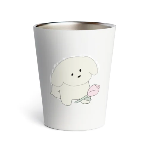 Roses and cute puppies ~ Thermo Tumbler