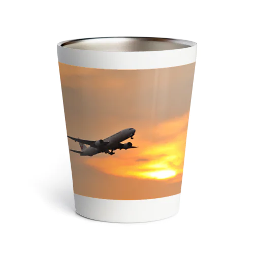 夕暮れの羽田国際空港 Thermo Tumbler