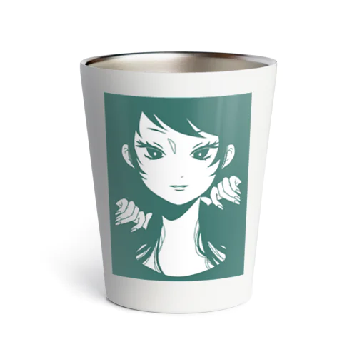 つり目の女の子 Thermo Tumbler