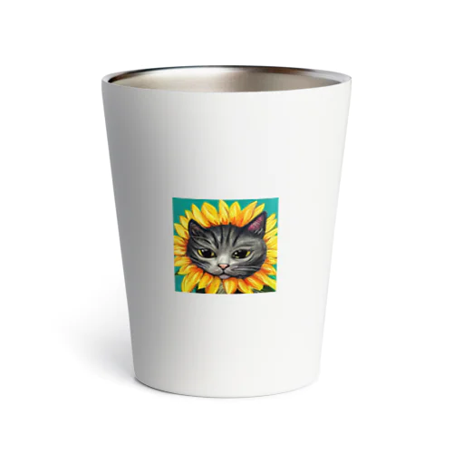 ひまわり猫 Thermo Tumbler