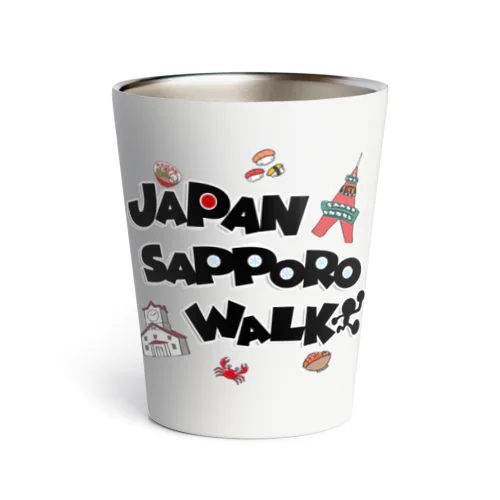 JAPAN SAPPORO WALK ロゴ グッズ サーモタンブラー