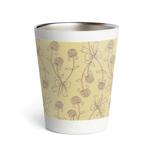 お花の線画 Thermo Tumbler