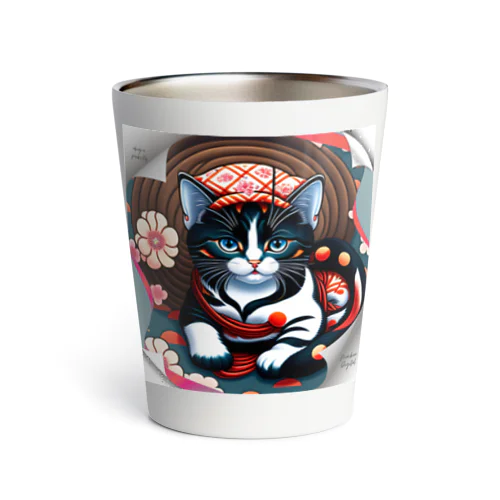 浮世絵catsパンクシティ 葛飾キャッツ斎（猫名 ベニエル） Thermo Tumbler