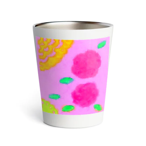 ピンクとお花 Thermo Tumbler