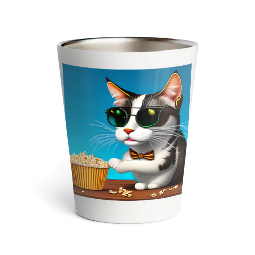 Popcorn Cat Thermo Tumbler