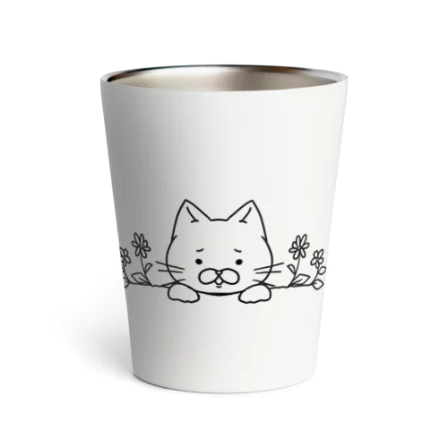 困り猫ちゃん黒 Thermo Tumbler